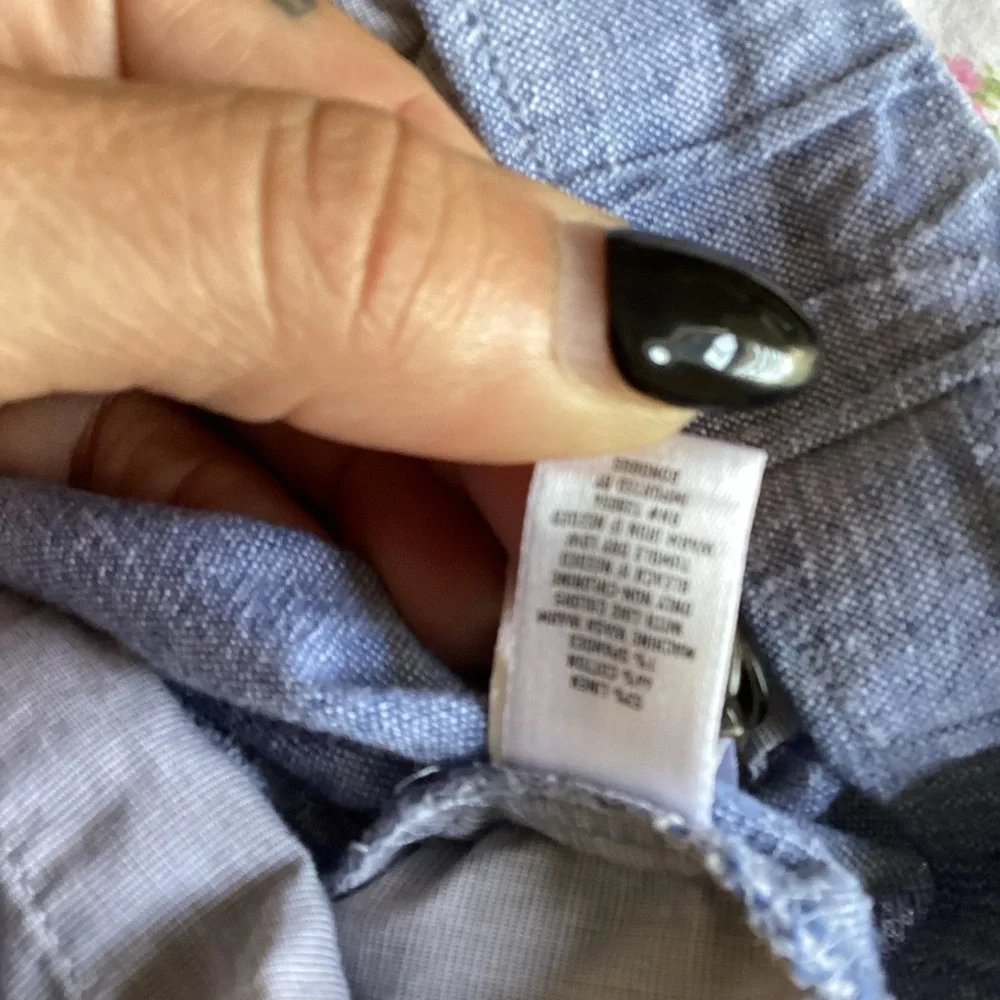 Bonobos Blue Chambray Drawstring Pants Small